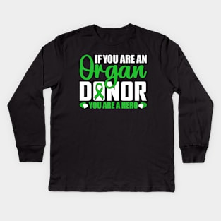 Promote Organ Donation Typography t-shirt Kids Long Sleeve T-Shirt